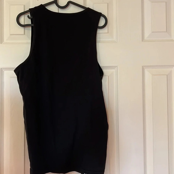 Puma black white logo tank top Sz M - Picture 6 of 11